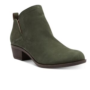 Lucky Brand Women's Bollo Olive Ankle Boots